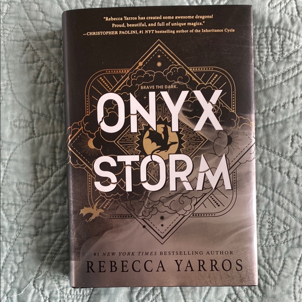 Onyx Storm Hardcover Book by Rebecca Yarros